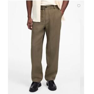 Madewell Linen Pull-On Pant in Pressed Sage Size XS